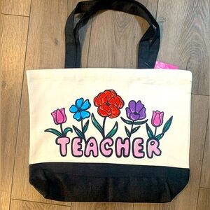 Stylish Teacher Tote Bag - Spacious, Durable & Perfect for Classroom Essentials